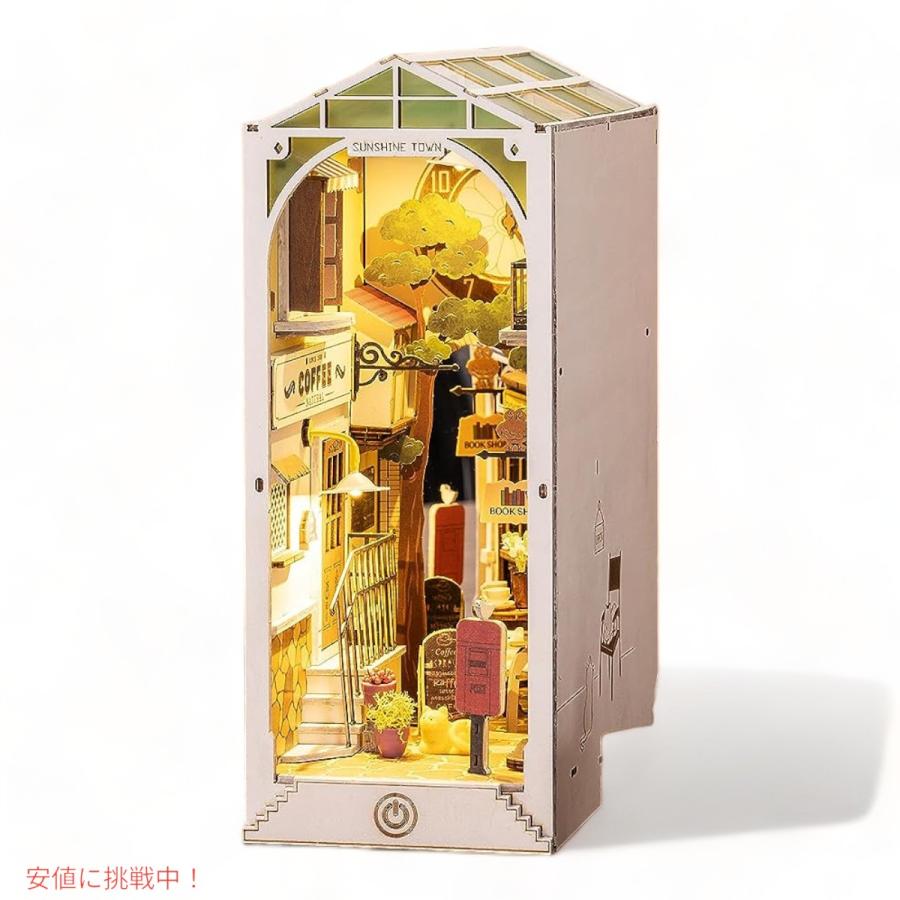 DIY 木製パズル Magic House & Sunshine Town 並行輸入品】ロライフDIYブックヌックキット3D木製パズル サンシャイン