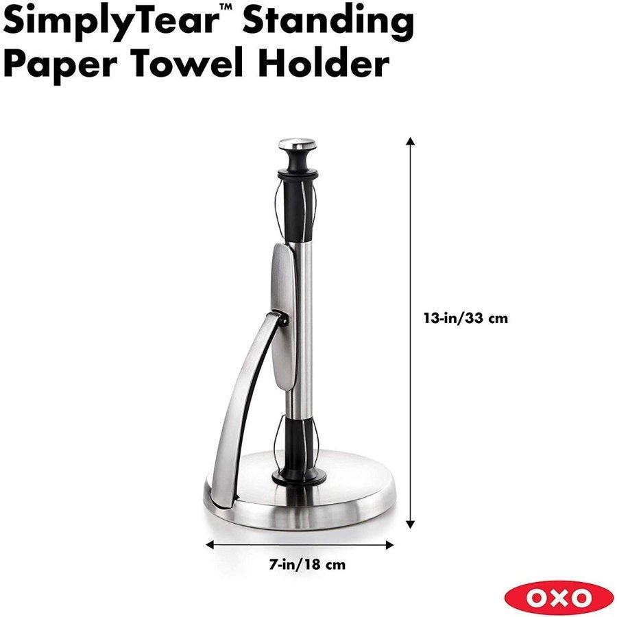 OXO オクソー ペーパータオルホルダー ステンレス 1066736 / Paper Towel Holder, Brushed