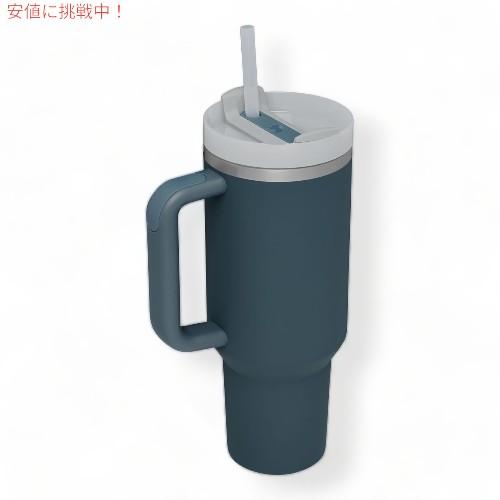 【並行輸入品】スタンレー STANLEY クエンチャー Quencher Flowstate フローステート ステンレス真空断熱タンブラー 蓋・ストロー付き(ストーミーシー) 1.18の画像