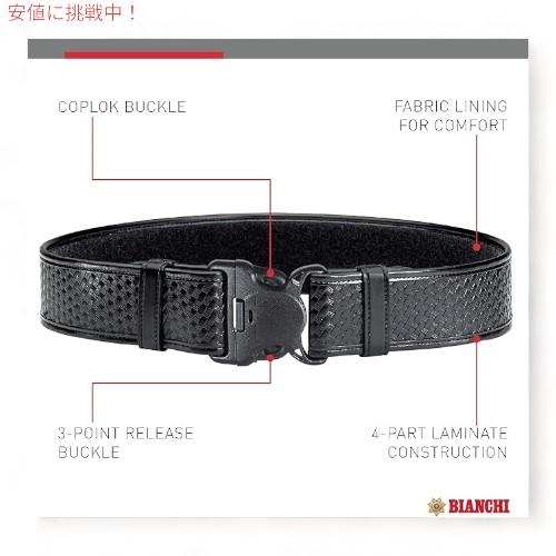 Bianchi 7950 デューティーベルト 28-34インチ 2.25インチ ベルトループ プレーン ブラック Duty Belt Belt Loop Plain Black｜americankitchen｜02