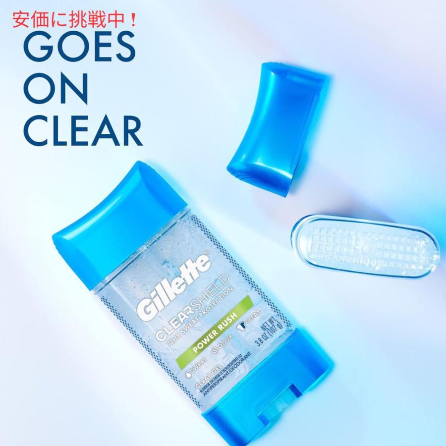 Gillette Clear Gel Deodorant Power Rush 3.8oz / ジレット クリアージェル デオドラント [パワーラッシュ] 107g｜americankitchen｜07