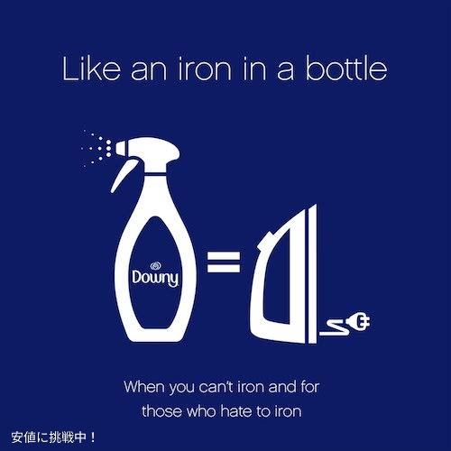 【並行輸入品】ダウニー Downy リンクル リリーサー プラス ファブリック スプレー 衣料用しわ取りスプレー ライトフレッシュの香り(2本パック)の画像