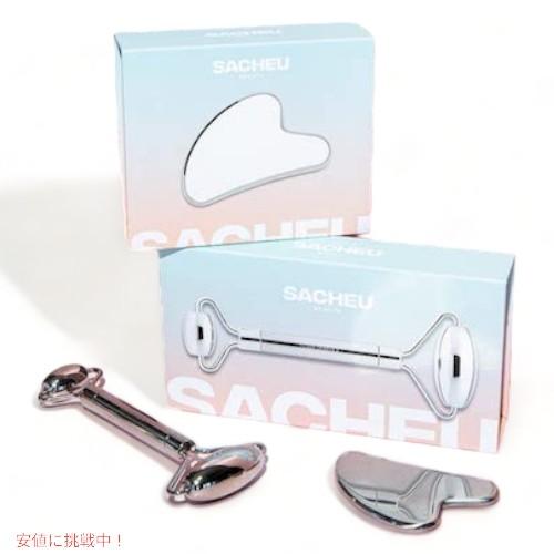 並行輸入品】SACHEU サチュ フェイスローラー ステンレス製 美顔