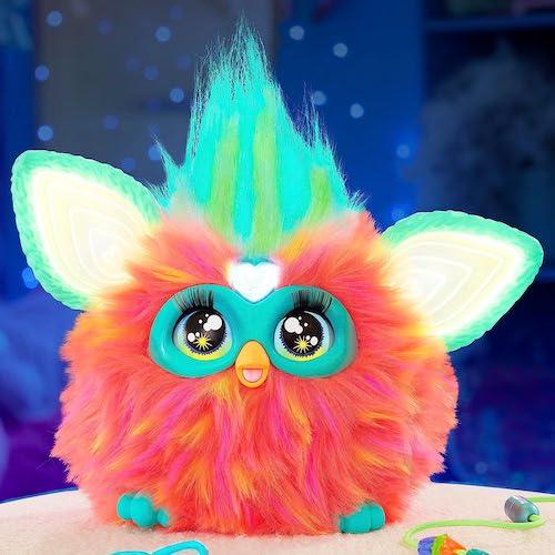 ファービー 2023 Furby Coral ファービー人形 コーラル ピンク 光る 喋る 動く 歌う アメリカ ギフト ぬいぐるみ 小物付き Furby Coral｜americankitchen｜04