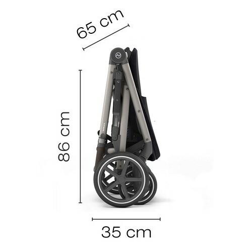 【並行輸入品】CYBEX サイベックス ベビーカー ガゼルS [シーシェルベージュ] (Taupe Frame) Stroller Gazelle S Seashell Beigeの画像
