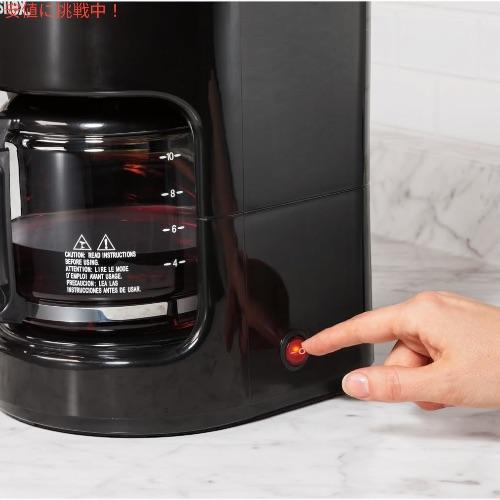 Proctor Silex 【並行輸入品】Proctor ドリップコーヒーメーカー 10杯 ガラスカラフェ ブラック 48351PS ...