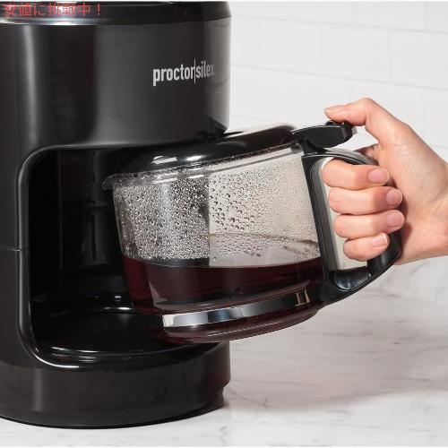 Proctor Silex 【並行輸入品】Proctor Silex ドリップコーヒーメーカー 10杯 ガラスカラフェ ブラック ...