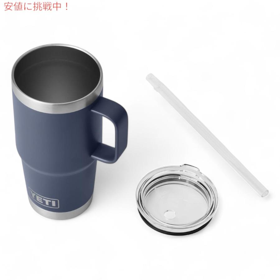 ☆YETI Rambler 25 ozネイビー☆ストロー付きマグ新品未使用品 並行輸入品】YETI イエティ ランブラー 25オンス ストローマグ