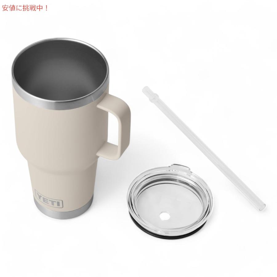 35oz ランブラー 【新品未使用】YETI マグ ストロー蓋 ストローマグ 35オンス ランブラー 並行輸入品】YETI ホワイト ストローリッド付 バーベキュー・調理用品