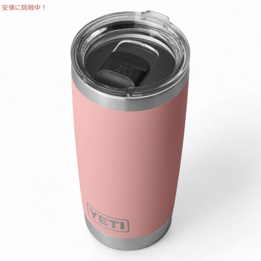 【並行輸入品】YETI イエティ ランブラー 20oz タンブラー マグスライダー蓋 サンドストーンピンク 保冷 保温 水筒 591ml  Rambler 20oz Tumbler MagSlidの画像