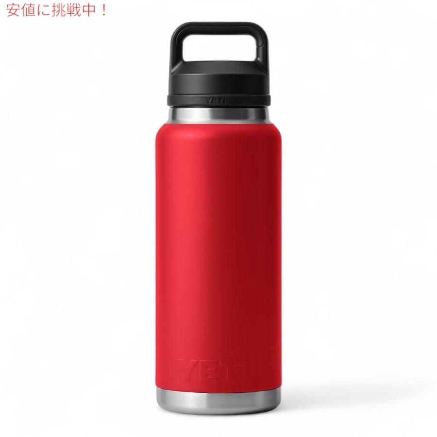 【並行輸入品】YETI イエティ ランブラー 36oz ボトル チャグキャップ レスキューレッド 1065ml 水筒 Rambler 36 oz Bottle With Chug Cap Rescue Redの画像