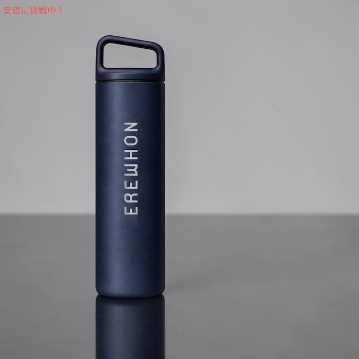 【並行輸入品】Erewhon エレウォン ウォーターボトル 水筒 広口 ステンレスボトル ブルー 20oz / 約591ml 保温 保冷 Wide Mouth Stainless Steel Bottleの画像