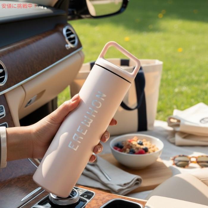 【並行輸入品】Erewhon エレウォン ウォーターボトル 水筒 広口 ステンレスボトル サウザンドヒルズ 20oz / 591ml 保温 保冷 Wide Mouth Stainless Steel Bottleの画像