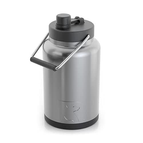 RTIC ハンドル付きジャグ、ハーフガロン、ステンレス鋼、大型ダブル