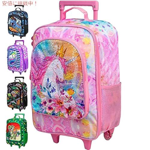 美品 乗れるキッズキャリーケース 安全ベルト付き キッズスーツケース ユニコーン 並行輸入品】WZLVO 女の子用子供用旅行鞄、かわいいユニコーン