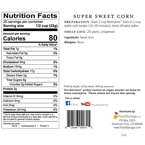 ニュートリストア フリーズドライ コーン4パック緊急食品貯蔵用品 スナックや家庭料理に最適 ドライフルーツ E1538828859(13675円)