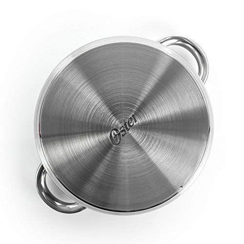 【並行輸入品】Oster Dutch Oven ステンレススチール 4 QT 蓋と 3 つのセクション仕切り付き_1