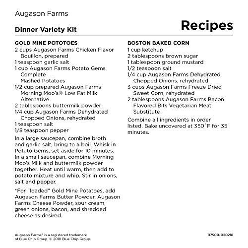 Augason Farms ディナーパック 緊急用食品保管キット ポテト ミックス