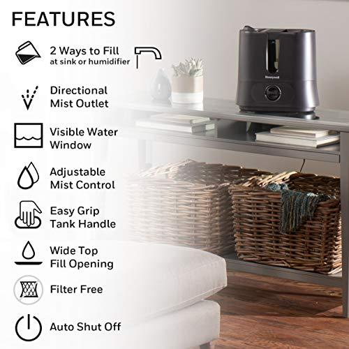 並行輸入品】Honeywell トップ フィル クール ミスト 加湿器 ブラック