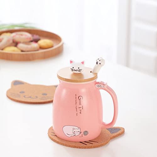 並行輸入品】ビッグノーズディア 猫マグ かわいいセラミックコーヒー