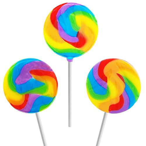 並行輸入品】レインボー スワール ロリポップ、ミックス フルーツ味