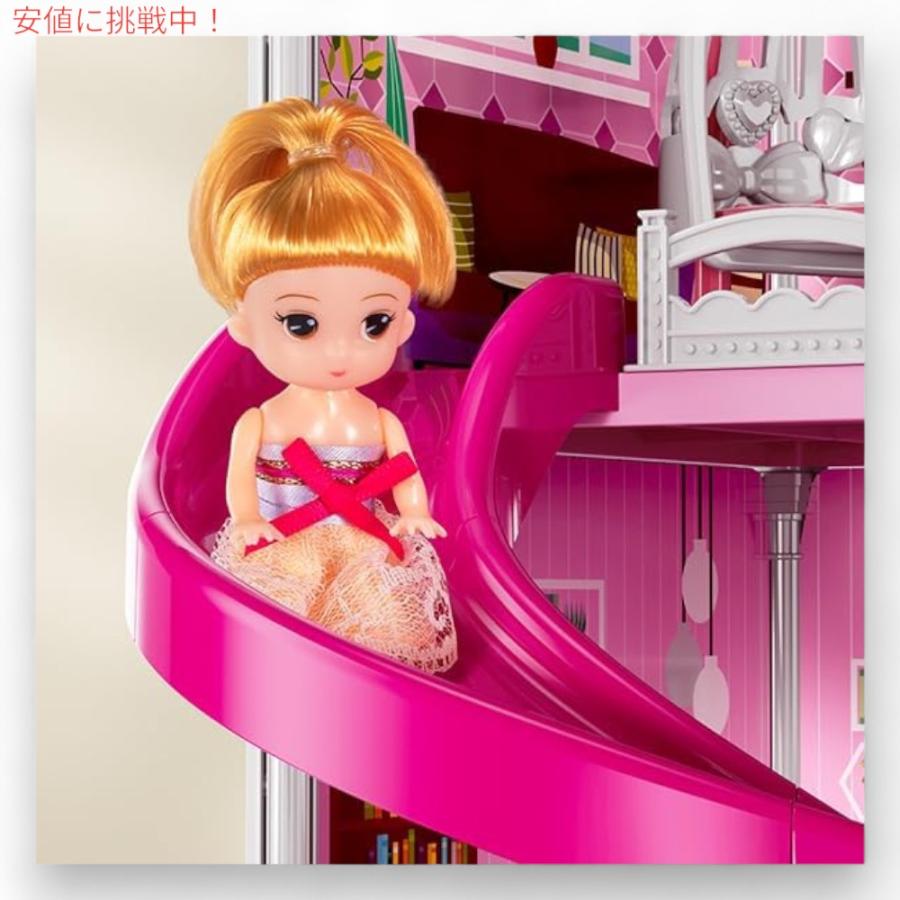 TEMI ドリームハウス ドールハウス 女の子用 - 4階建て 12部屋 TEMI ドリームハウス ドールハウス 女の子用 - 4階建て 12部屋