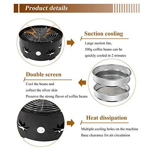 並行輸入品】JIAWANSHUN 1.1lb コーヒー豆クーラー チャフなし 家庭用