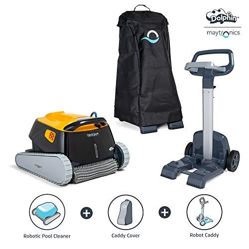 Dolphin  ドルフィン トライトン PS ロボットプール掃除機 ユニバーサルキャディ付き 並行輸入品】Dolphin ドルフィン トライトン PS ロボットプール掃除機