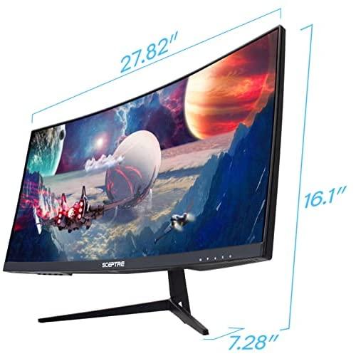 並行輸入品】Scepter 30インチ 曲面ゲーミングモニター 21:9 2560x1080