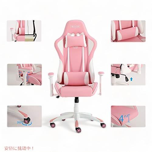 並行輸入品】SMAX ピンク ゲーミングチェアかわいいゲーミングチェア