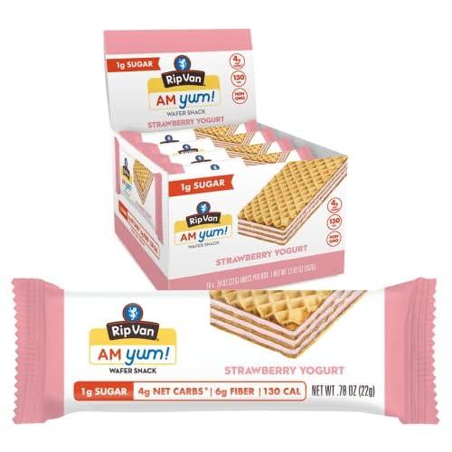 並行輸入品】Rip Van AM YUM ストロベリーヨーグルト - ケト スナック