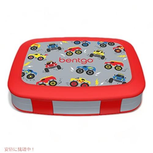 【並行輸入品】Bentgo ベントゴー Kids Prints 漏れ防止 5コンパートメント  (トラック)の画像