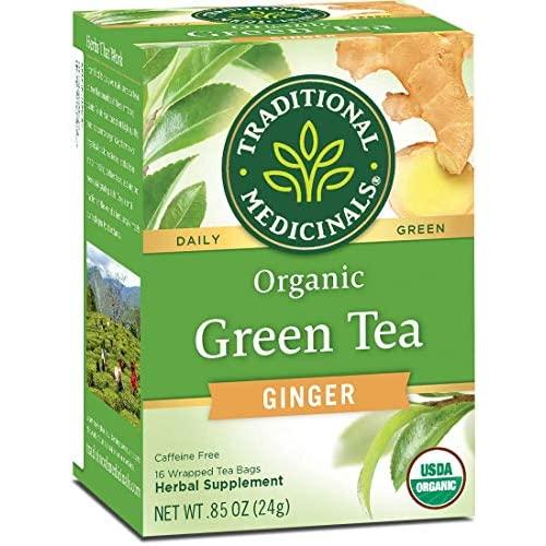 Traditional Medicinals Organic Green Tea Gingerトラディショナルメディシナル グリーンティー