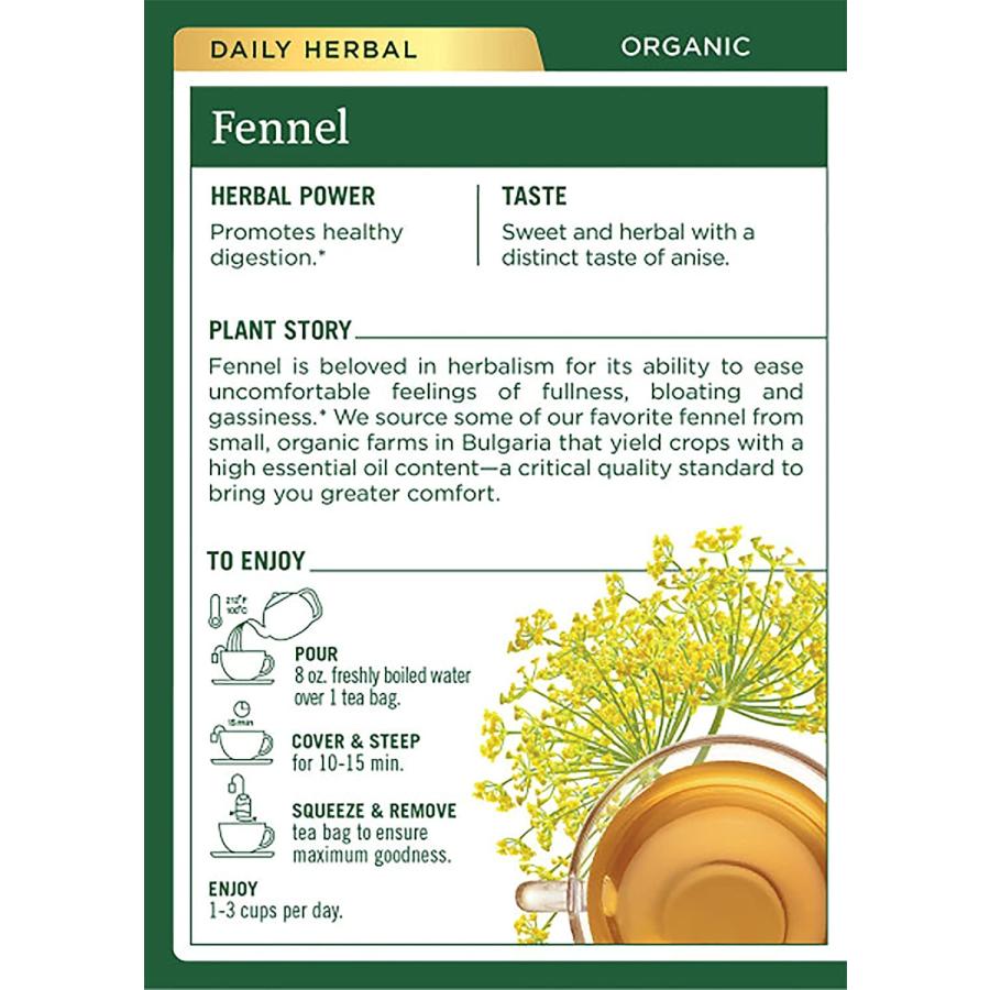 Traditional Medicinals Fennel Tea オーガニック ハーブティートラディショナルメディシナル フェンネルティー ティーバッグ 16包 32g