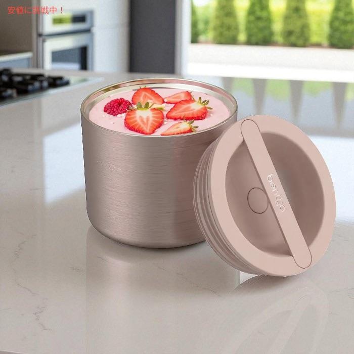 【並行輸入品】Bentgo ベントゴー ステンレス断熱食品容器 - 三層断熱、漏れ防止蓋、広口デザイン(ローズゴールド) お弁当箱・ランチジャー・保温・保冷対応の画像