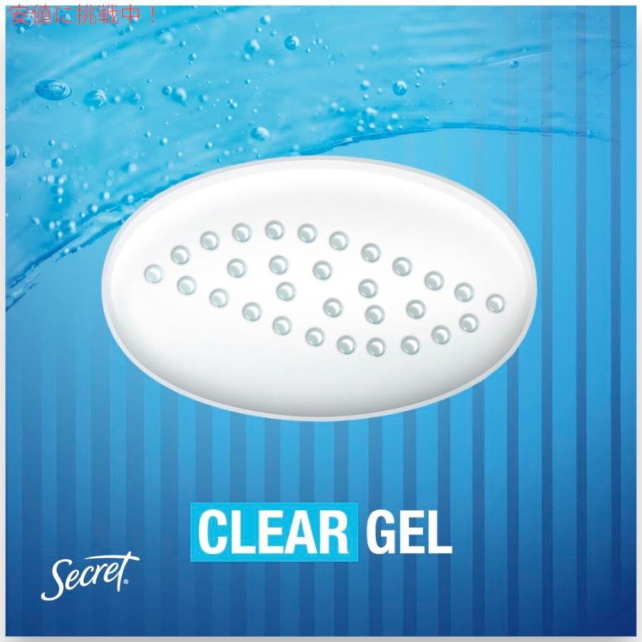 4本セット】Secret Outlast Clear Gel [Completely Clean] 2.6 oz