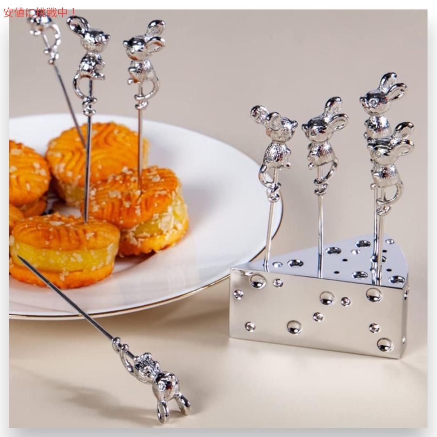 並行輸入品】Mouse Shaped Cocktail Picks with Cheese Holder マウス