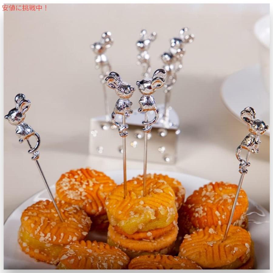 並行輸入品】Mouse Shaped Cocktail Picks with Cheese Holder マウス