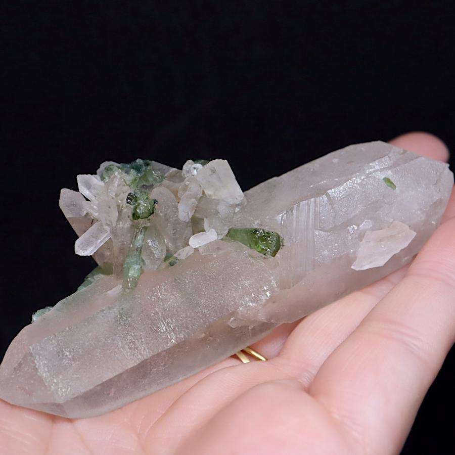 ブルー トルマリン 結晶 電気石 3.3g T633天然石原石パワーストーン