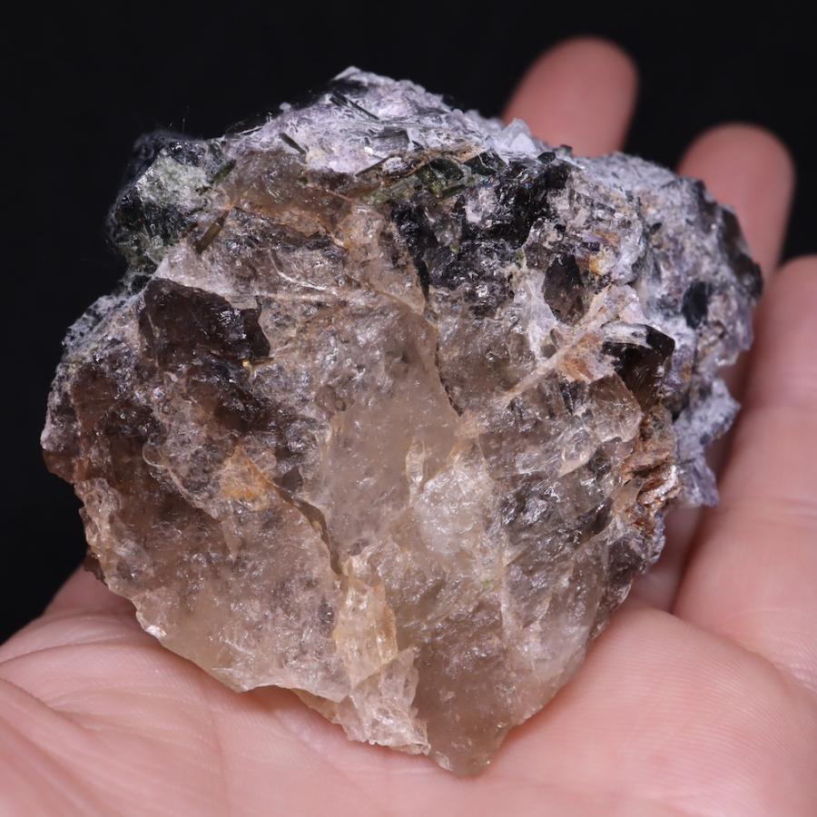 母岩付き! ウォーターメロン トルマリン T686 184g 鉱物天然石原石