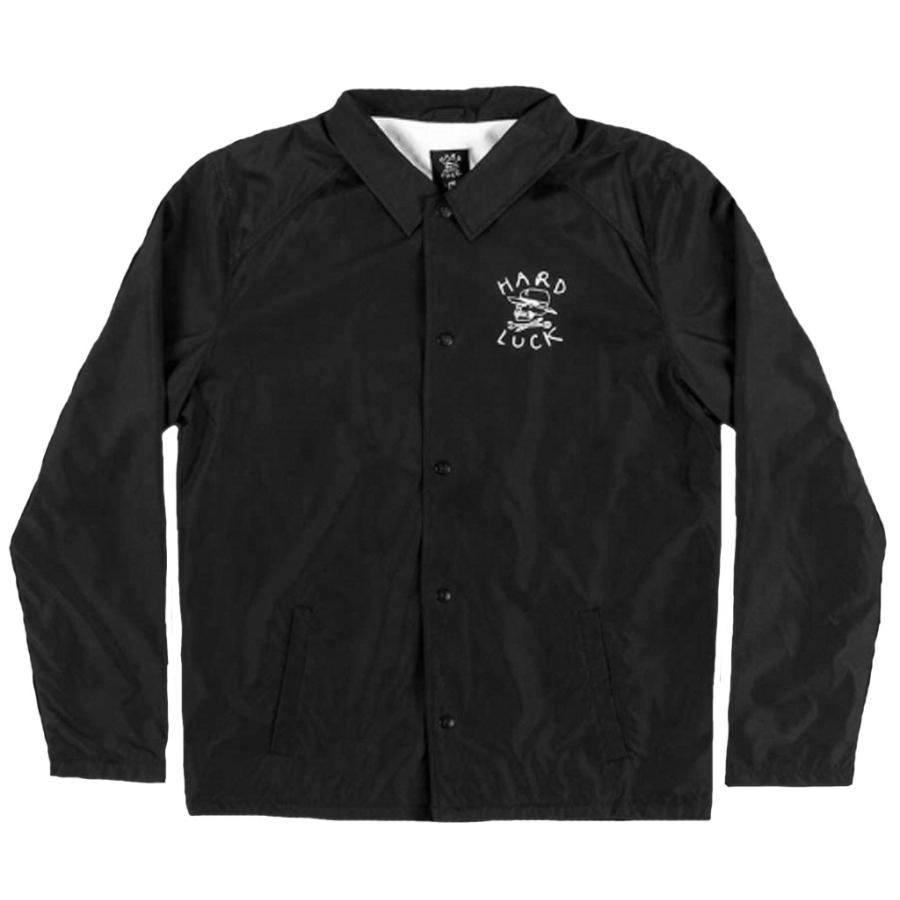 ハードラック ロゴ コーチジャケット ブラック HARD LUCK LOGO COACH JACKET BLACK  :0111511801:American Rush Store 通販 