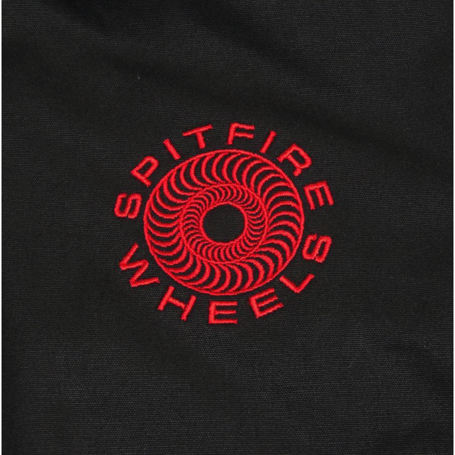 FCBR × READYMADE「スマイルファイヤー」プリントブラックジャケット SPITFIRE WHEELS スピットファイヤー クラシック ロゴ フード