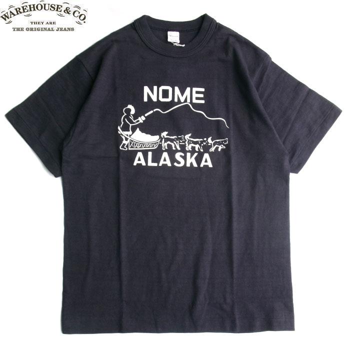 WAREHOUSE（ウエアハウス） ＆CO. 4601 NOME T-SHIRTS BLACK ウェア