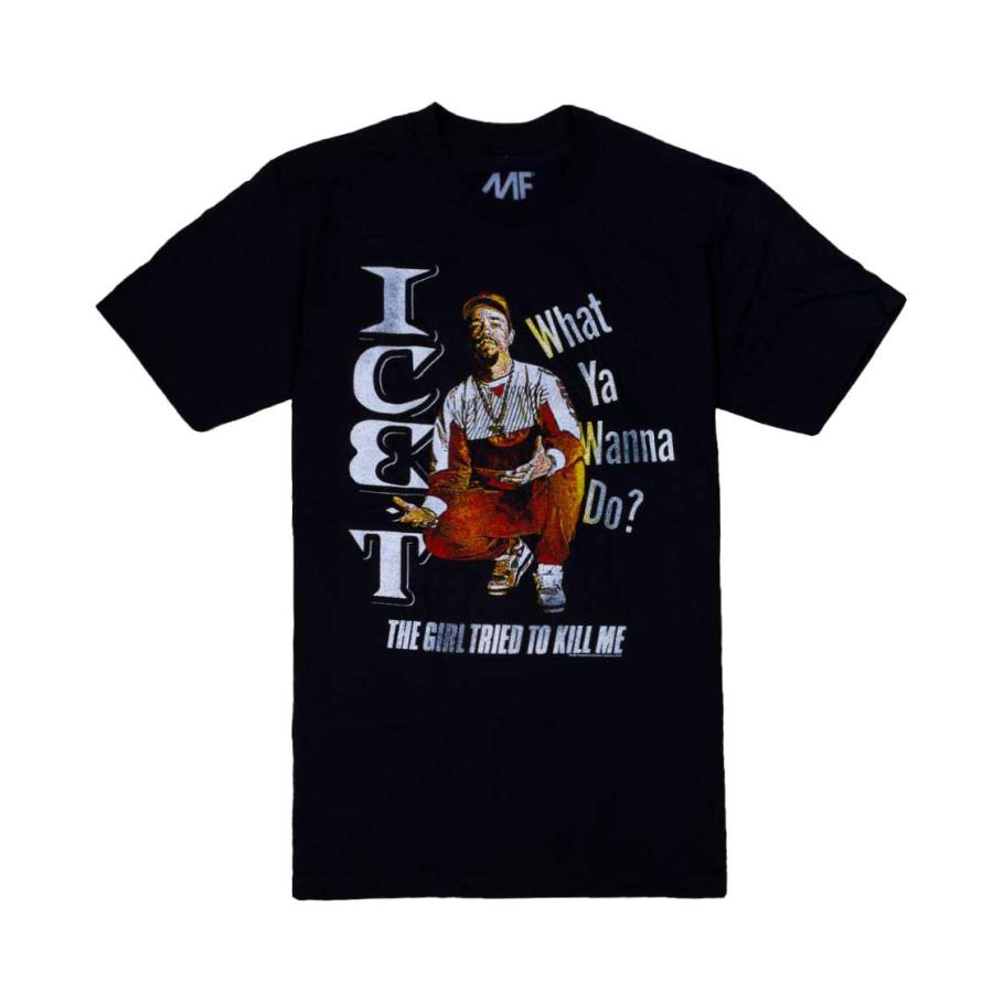Lサイズ　ブラック　USA製 Tシャツ グラフィック 【美品】ICE-T Da-iCE (black/white) Tee S/S Photo ミュージシャン