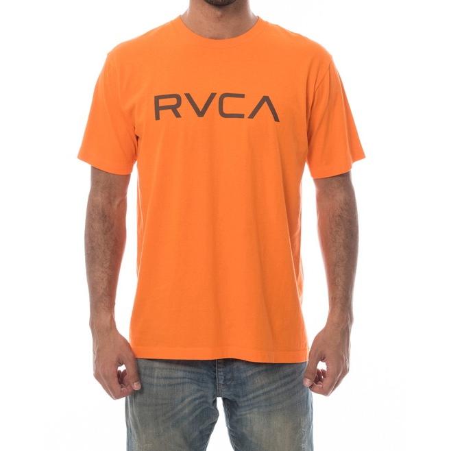 ルーカ メンズ レディース 半袖 Tシャツ ビッグルーカ オレンジ RVCA BIG RVCA S/S T ORANGE AJ041-233｜americanrushstore