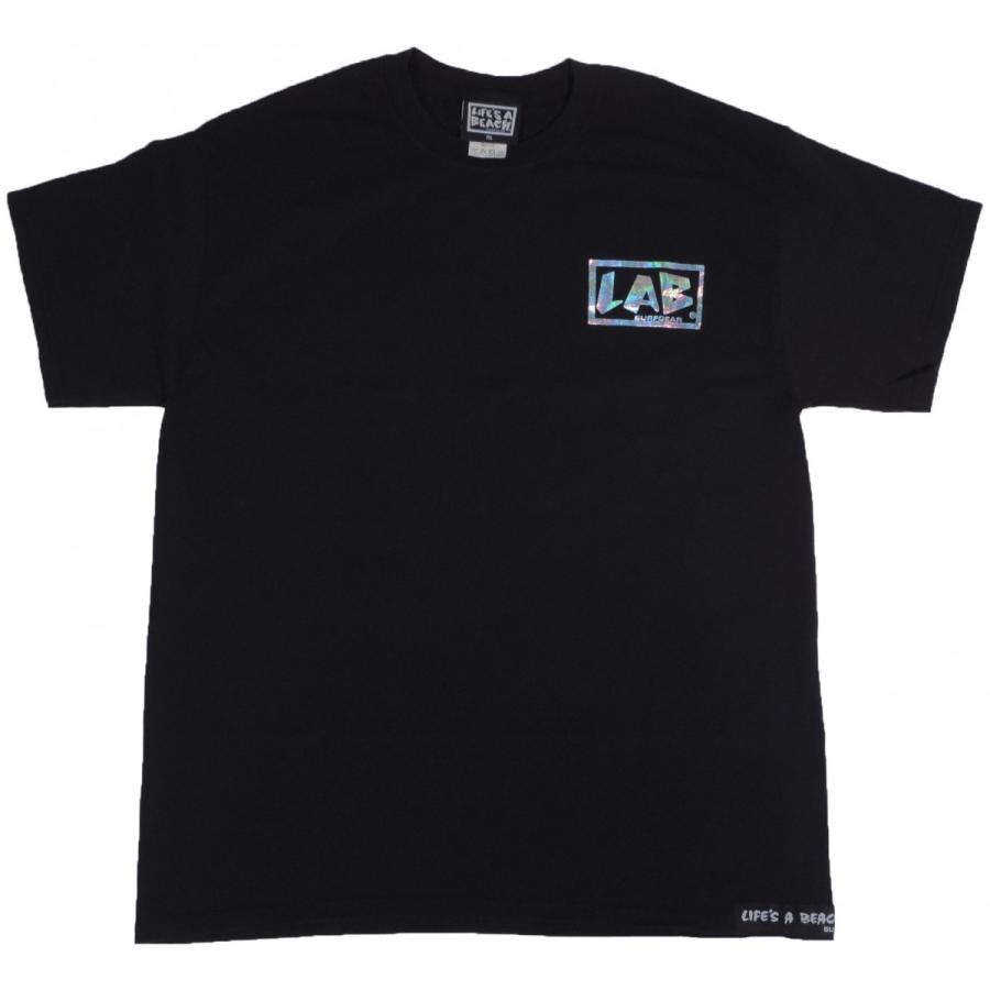 ライフズ ア ビーチ ホログラム ロゴ 半袖 Tシャツ ブラック スケート サーフ LIFE'S A BEACH HOLO LOGO S/S T-SHIRT BLACK SKATE SURF｜americanrushstore｜02