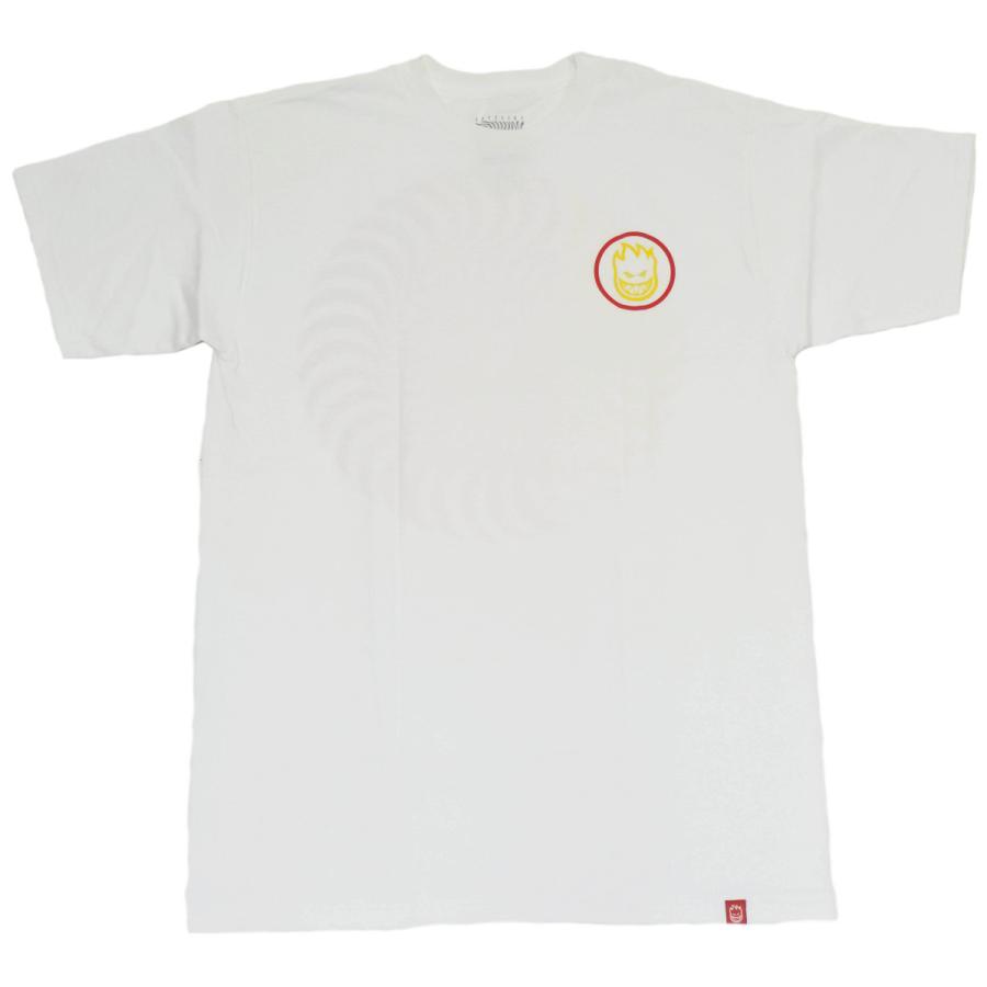 スピットファイヤー ウィール 半袖 Tシャツ ホワイト メンズ スケート SPITFIRE WHEELS CLASSIC SWIRL  S/S T-SHIRTS WHITE｜americanrushstore｜02