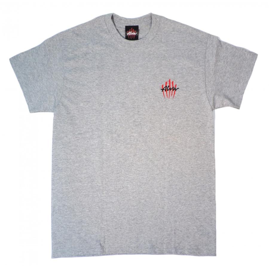 アルバ スケーツ スクラッチ 半袖 Tシャツ ヘザーグレー トニー