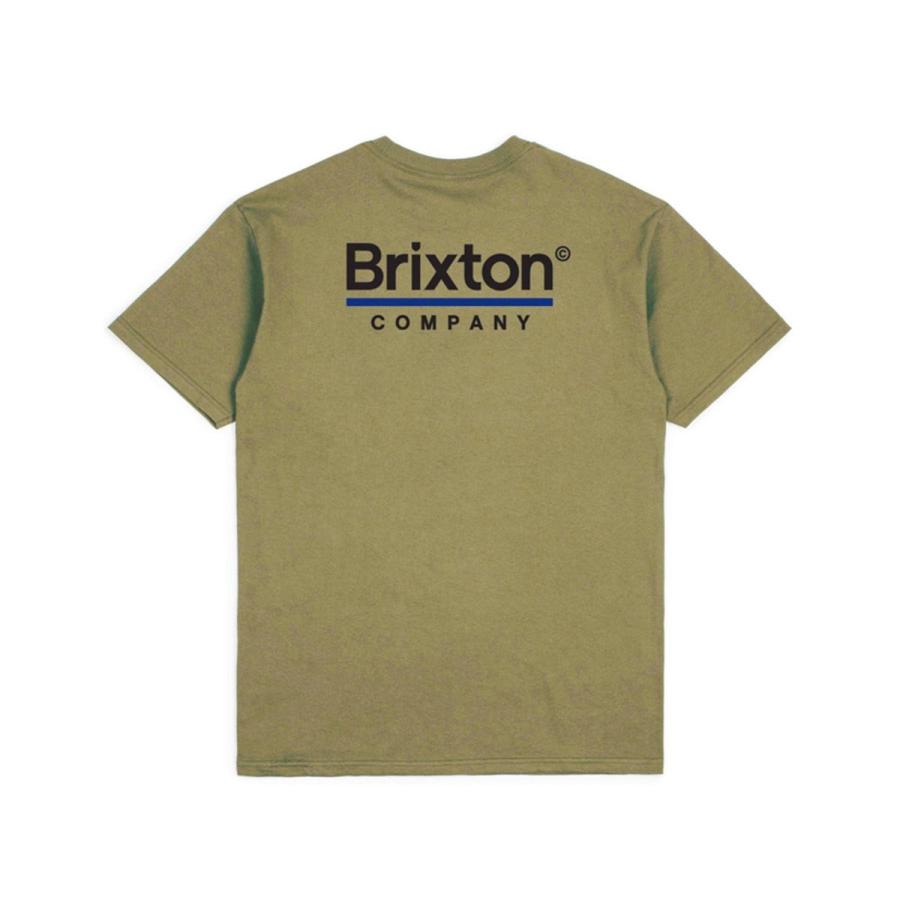 BRIXTON（ブリクストン） 半袖 Tシャツ オリーブ メンズ スケート