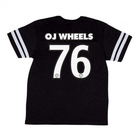 オージェイウィール 半袖 フットボール Tシャツ メンズ スケート ブラック OJ WHEELS 76 JERJEY S/S FOOTBALL T-SHIRT BLACK｜americanrushstore